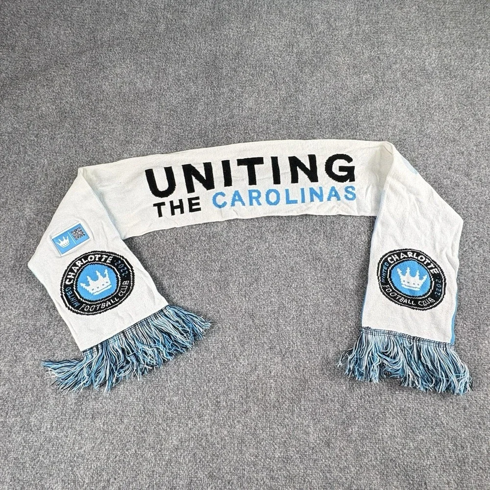 Charlotte FC MLS Supporter Scarf Lot 3 Inaugural‎ Season Ticket For The Crown